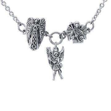 Uriel Michael Gabriel Archangel Silver Necklace TNC384 - Jewelry